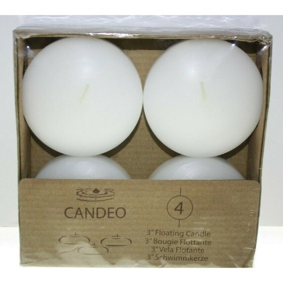 3/$15 Candeo Floating Candles Set/4 3" New in Package - Picture 2 of 2